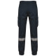 Pantaloni cargo unisex con fondo gamba elasticizzato e fascia riflettente WK712 WK. Designed To Work