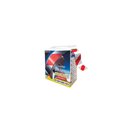 Rotolo nastro rifran. a strisce B/R 250 m