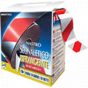 Rotolo nastro rifran. a strisce B/R 250 m