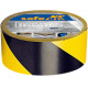 Nastro adesivo SAFE IN PVC NERO/GIALLO h mm 50x33 mt l spess. 0,16 mm