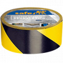 Nastro adesivo SAFE IN PVC NERO/GIALLO h mm 50x33 mt l spess. 0,16 mm