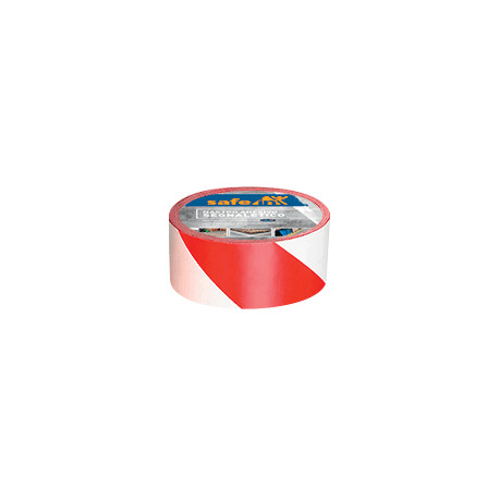 Nastro adesivo SAFE PVC BIANCO/ROSSO h mm 50x33 mt l spess. 0,16 mm