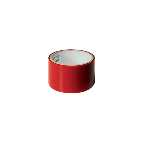 Nastro autoadesivo ANTI-EFFRAZIONE in poliestere rosso mm 50x50 mt