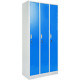 Armadio spogliatoio con 3 ante singole colorate BLU
