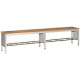 Panchina con seduta in legno cm 200 x 35 x 45 h