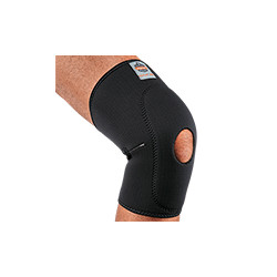 Ginocchiera neoprene perforato 615 e maglia spandex col. NERO tg. L