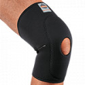 Ginocchiera neoprene perforato 615 e maglia spandex col. NERO tg. S