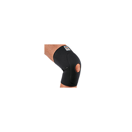Ginocchiera neoprene perforato 615 e maglia spandex col. NERO tg. XL