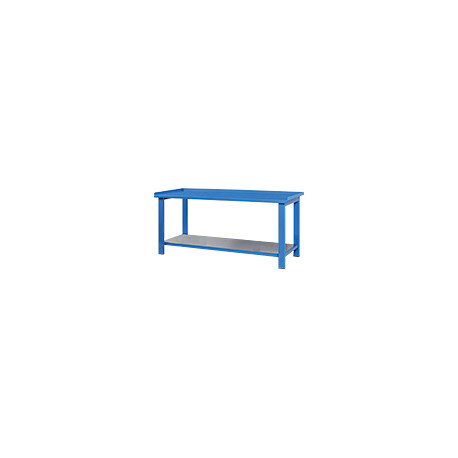 Tavolo da lavoro con bordo di contenimento sui 3 lati cm 100x88 h.