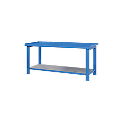 Tavolo da lavoro con bordo di contenimento sui 3 lati cm 200x88 h.