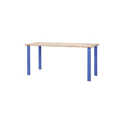 Tavolo da lavoro piano in legno senza piano inferiore cm 100x88 h