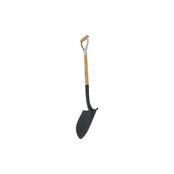 Badile a punta forgiato manico in legno lunghezza cm 103