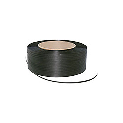 Reggia nera manuale polipropilene 15x8 mm rotolo lunghezza 1500 mt