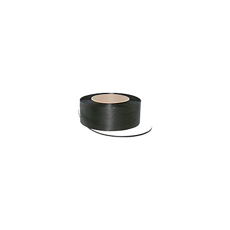 Reggia nera manuale polipropilene 15x8 mm rotolo lunghezza 1500 mt