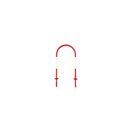 Archetto antisosta Bianco Rosso tubo diametro 33 mm