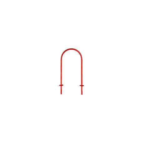 Archetto antisosta rosso tubo diametro 33 mm