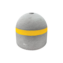 Base cemento con foro diametro 48 kg 210 + banda gialla