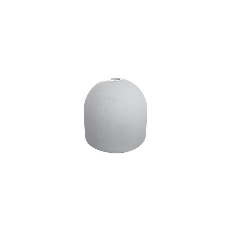 Base cemento con foro diametro 60mm per palo, colore grigio
