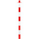 Solo paletto PVC bianco / rosso altezza 110 cm