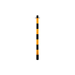 Solo paletto PVC giallo / nero altezza 110 cm