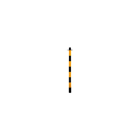 Solo paletto PVC giallo / nero altezza 110 cm