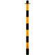 Solo paletto PVC giallo / nero altezza 130 cm