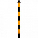 Solo paletto PVC giallo / nero altezza 130 cm
