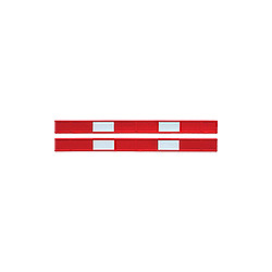 Kit 2 barre in PVC bianco/rosso x utilizza con colonnine CNV. . .