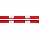 Kit 2 barre in PVC bianco/rosso x utilizza con colonnine CNV. . .