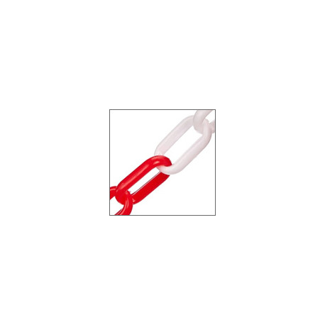Catena plastica colore bianco rosso
