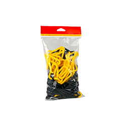 Catena 5 mt gialla/nera diam. 6 mm