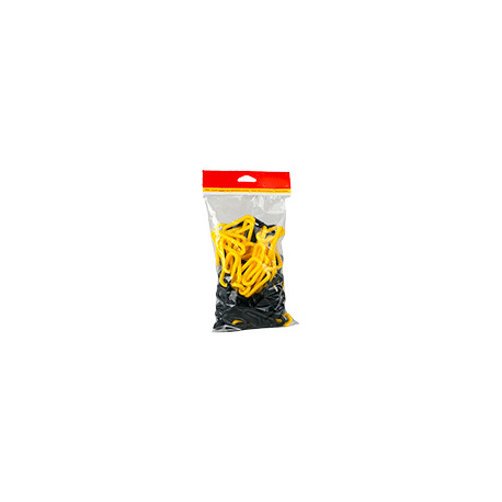 Catena 5 mt gialla/nera diam. 6 mm