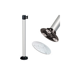 Palo in alluminio con nastro da 5 mt e base magnetica