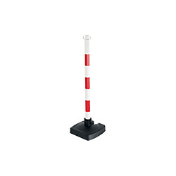 Colonnina PVC bco/rosso c/base a ribalta