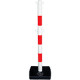 Colonnina PVC bco/rosso c/doppio gancio