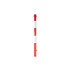 Paletto parapedonale bianco rosso diametro 60