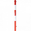 Paletto parapedonale bianco rosso diametro 60