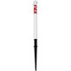 Paletto PVC bianco H 60 cm con puntale con scritta GPL