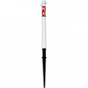 Paletto PVC bianco H 60 cm con puntale con scritta GPL