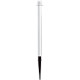 Paletto PVC bianco H 100 cm con puntale