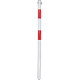 Solo paletto parapedonale bianco/rosso diametro 30mm