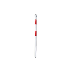 Solo paletto parapedonale bianco/rosso diametro 30mm