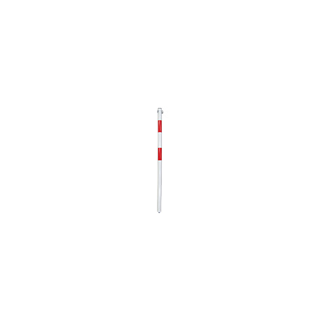 Solo paletto parapedonale bianco/rosso diametro 30mm