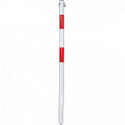Solo paletto parapedonale bianco/rosso diametro 30mm