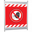 Transenna singola da montare SAFEIN 80x100 simbolo ACCESSO VIETATO