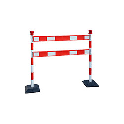 Kit 2 colonnine h. mm 950 piu' 2 barre 1200x100x20 base appesantita