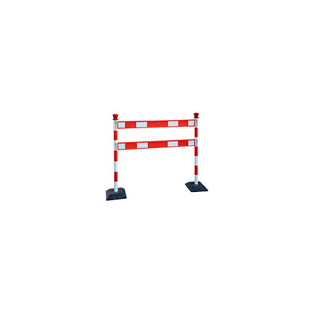 Kit 2 colonnine h. mm 950 piu' 2 barre 1200x100x20 base appesantita