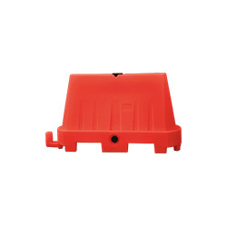 Barriera stradale impilabile polietilene rosso