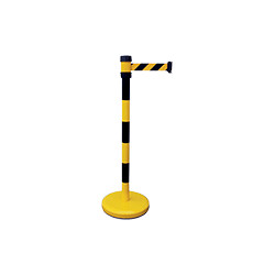 Colonnina tendinastro giallo/nera nastro mm 210 x 50 h giallo/nero
