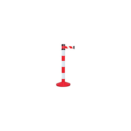 Colonnina tendinastro bianco/rossa nastro mm 210 x 50 h bianco/rossa